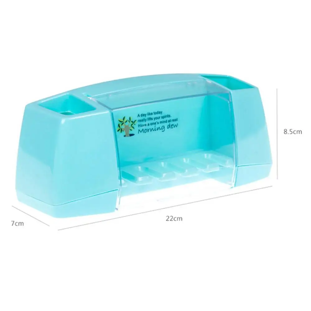 

5-Slot Automatic Toothpaste Dispenser Towel Holder Toothbrush Rack With Hook Wall-Mount Toothpaste Squeezer Bathroom Accessories