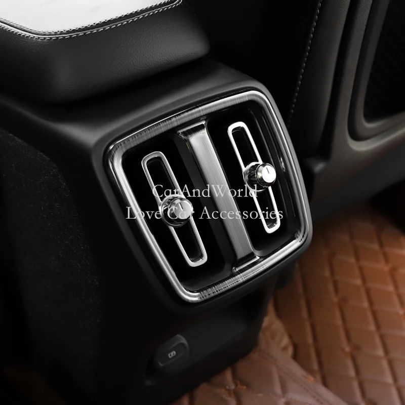 Задняя панель для Volvo XC40 2017 2020 нержавеющая сталь кондиционера вентиляционная
