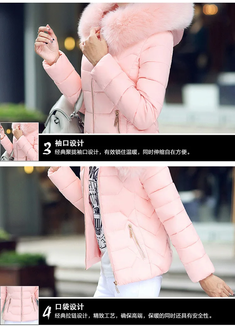 

Woman Jackets Winter Parkas Autumn Winter Short Parkas Woman Korean Coat Thick Hooded