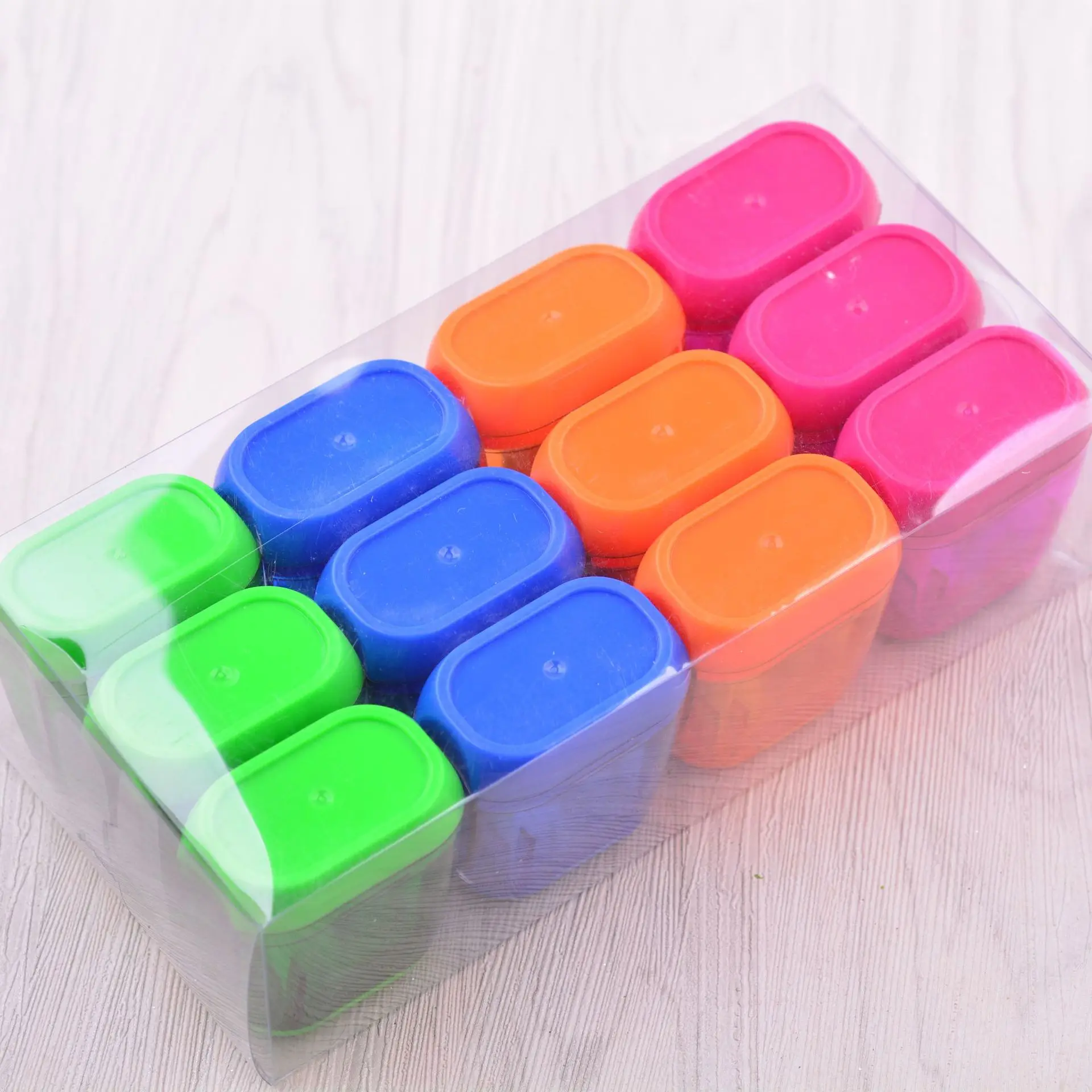 

Dual Holes Manual Pencil Sharpener 12pcs Colorful Plastic Cute Pencils Sharpener With Lid For Office,school Prize For Kids