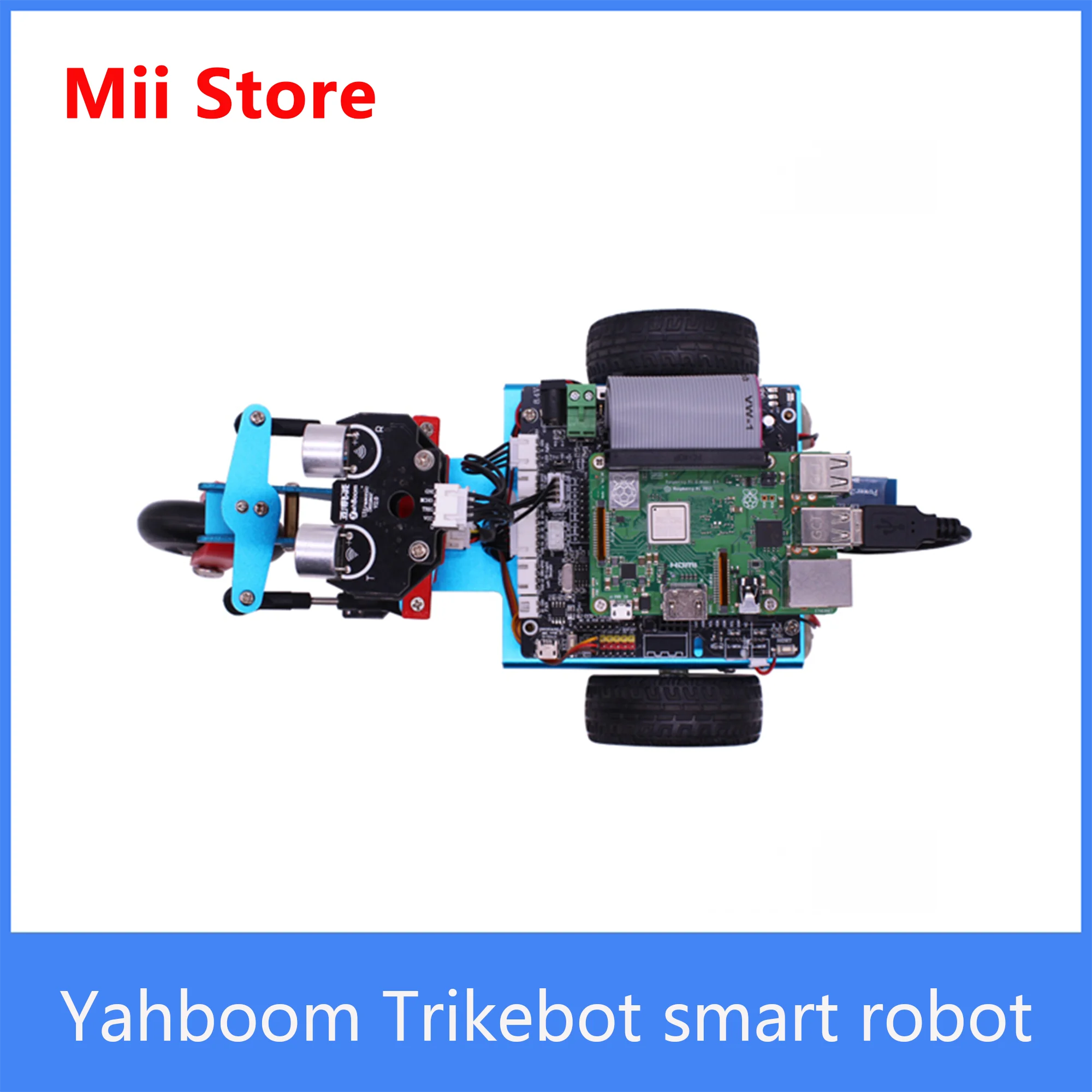Паровое Программирование 3WD умный робот автомобильный комплект для Raspberry Pi 3B +/4B С