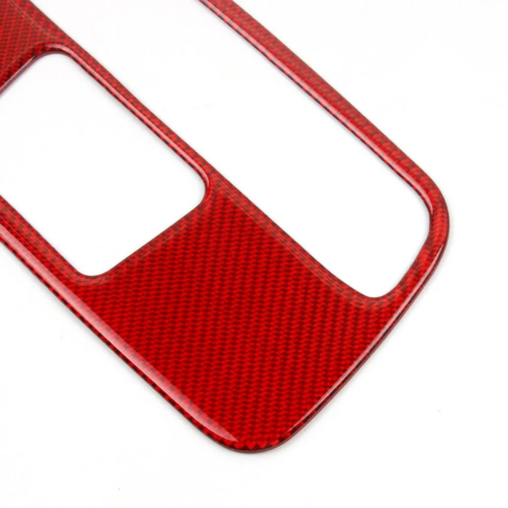 

2pcs Decoration Cover Trims Carbon Fiber Red Car Interior Roof Reading Light Styling Accessory For Chevrolet Camaro 2016-20