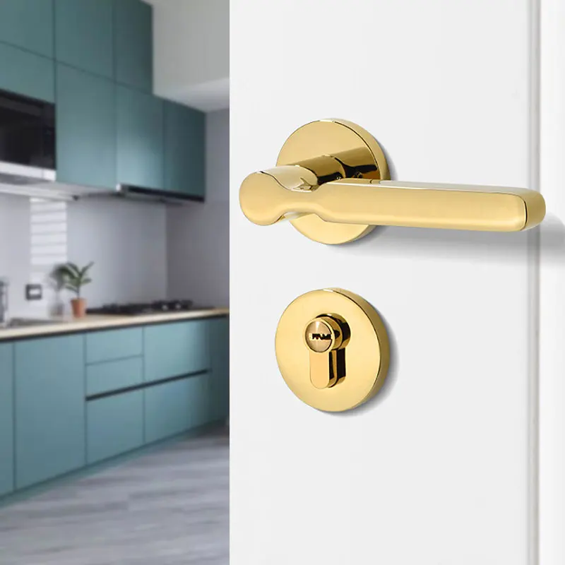 

Exquisite High-grade Door Handle Bathroom Kitchen Bedroom Mute Handles Split Indoor Door Lock Zinc Alloy Hardware