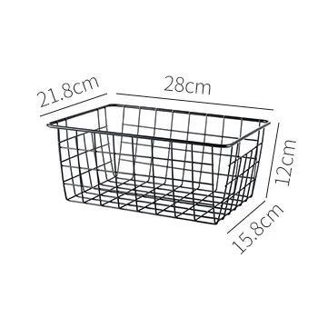

Iron Wire Storage Basket Organizer Bath/Kitchen/Laundry Rooms Multi-Purposes de salle de bain
