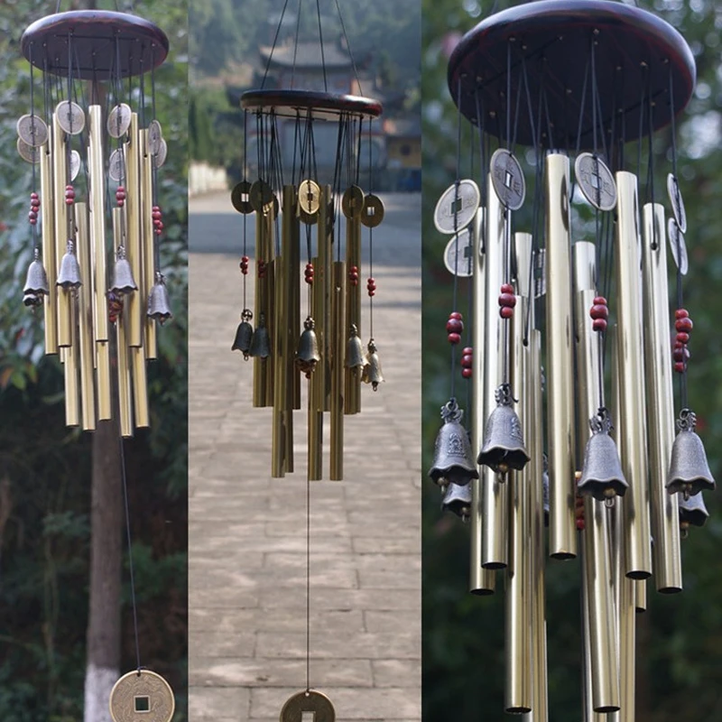 

Garden Wind Chime Home Church Gift Birthday Outdoor Yard Charming Bells Copper 13xTubes Hot