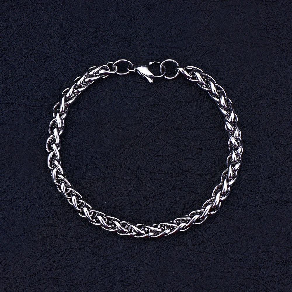 Браслет-цепочка мужской из нержавеющей стали 4/5/6 мм | Украшения и аксессуары