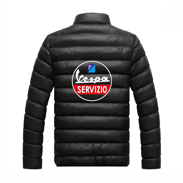 

Vespa Logo Unisex Customize Winter Jackets Men 2021 Warm Outwear Brand Slim Mens Coats Casual Windbreaker Tops