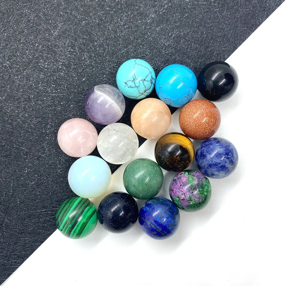 Натуральный камень непористые круглые бусины 16 мм Аметист Тигровый глаз модные