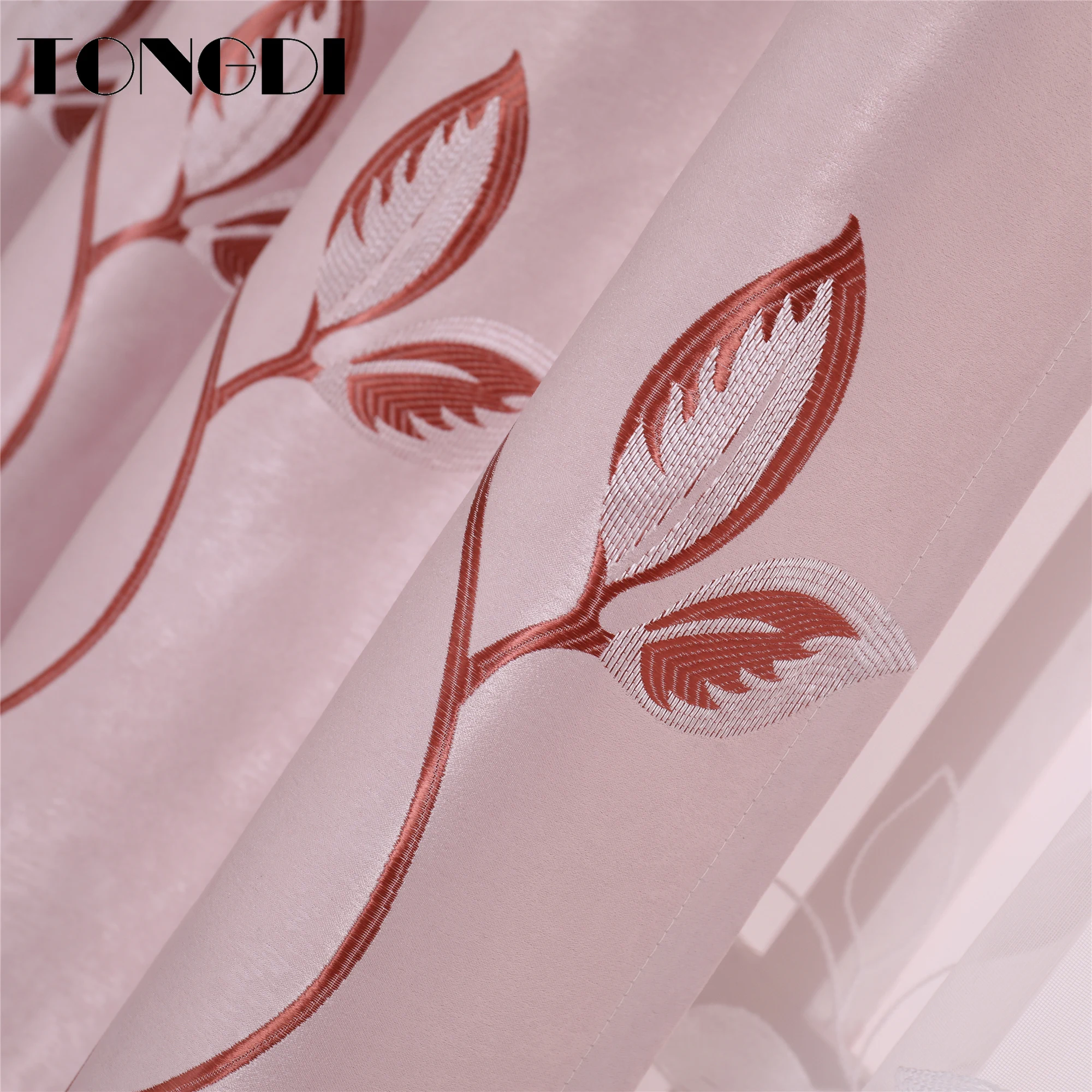 Затемняющая занавеска TONGDI Современные Плотные элегантные занавески в полоску с