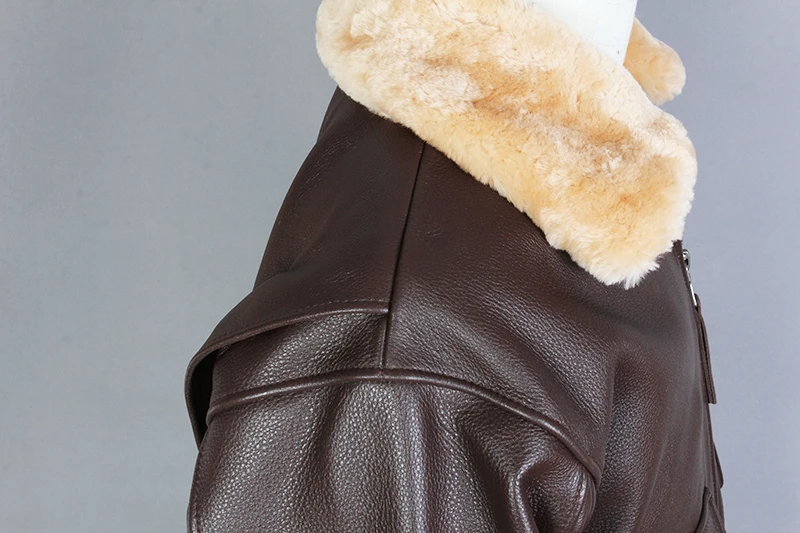 Авирекс FLY меховой воротник ВВС летные куртки из коровьей кожи мотоциклетная