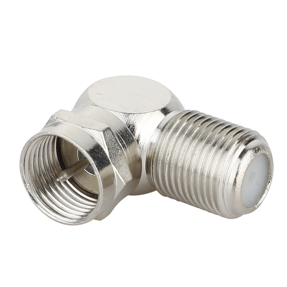 Прямоугольный разъем для кабеля телевизора под углом 90 градусов радиочастотный