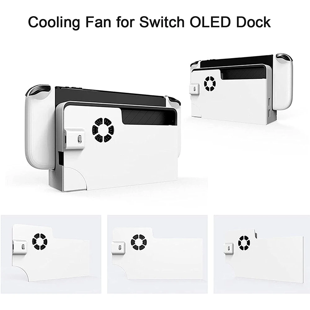 for Nintendo Switch OLED Model Host Based Cooling Fan Game Console Cooler Radiator Original Stand Heat Exhaust Game Accessories