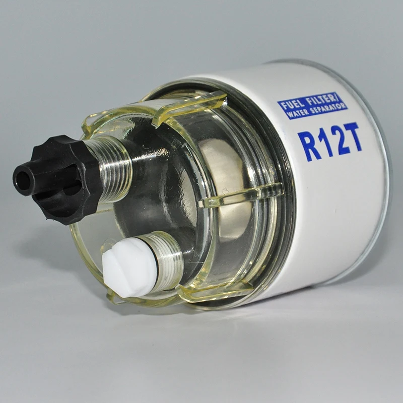 

R12T Fuel Filter/Water Separator 120AT NPT ZG1/4-19 Automotive Replacement Filter and Nylon Collection Bowl Replacement
