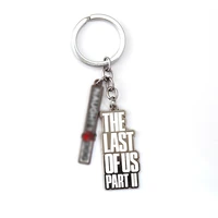 the last of us 2 keychain game letter ellie cosplay necklace keyring key chain keychains