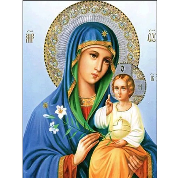 

5d Diy Diamond Painting Religious Full/round Diamond Mosaic Set Diamond Embroidery Painting Cross Stitch Mosaic Home Decoration