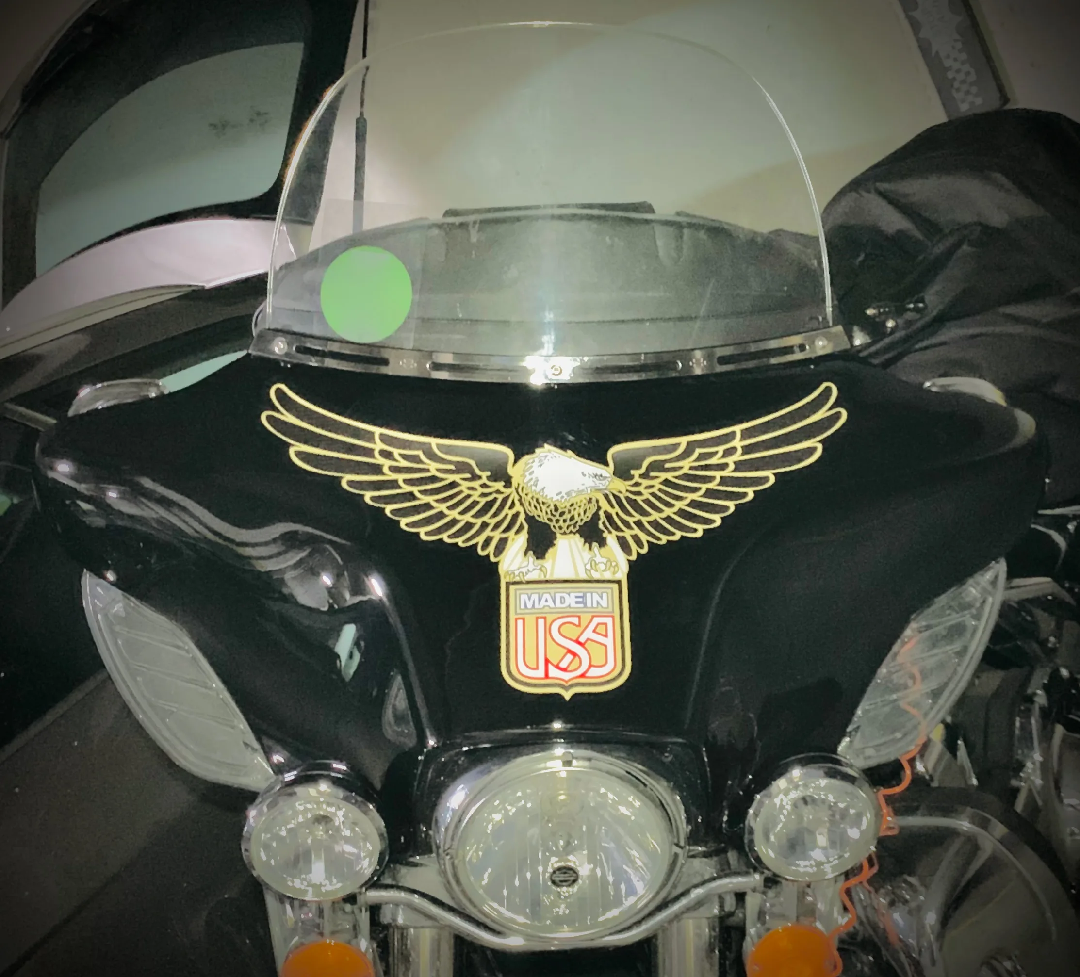 Верхняя обтекательная наклейка с принтами наклейки черепом для Harley Electra Glide Ultra