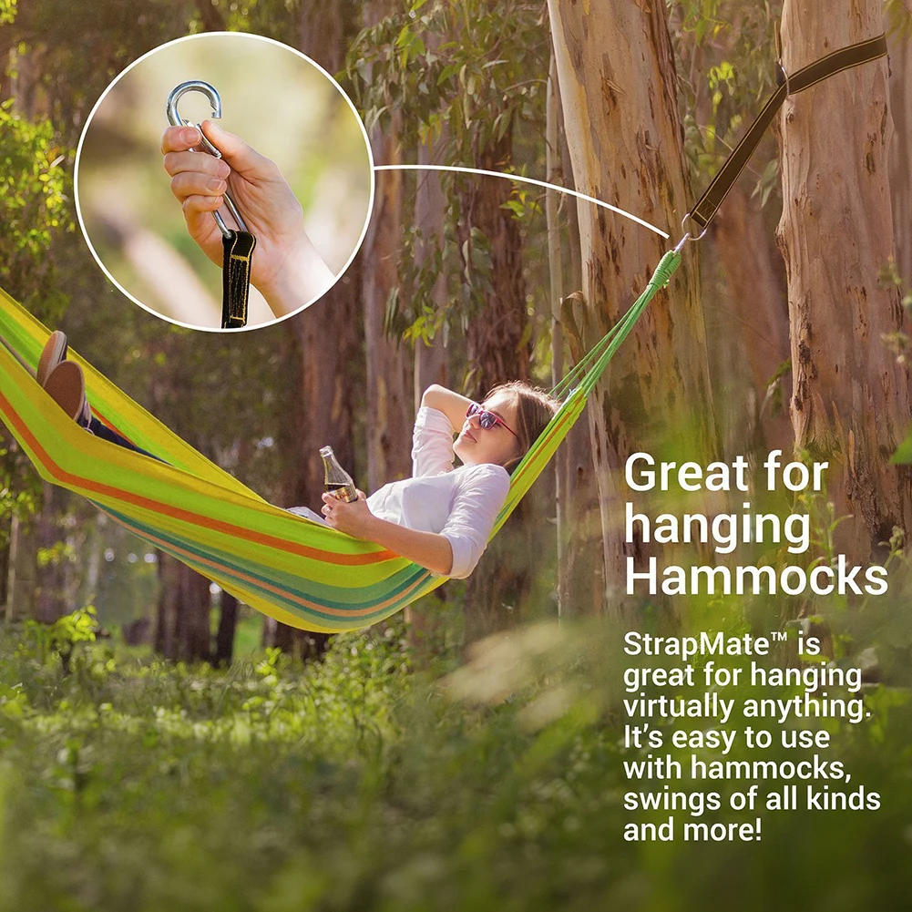 2 шт. дерево качели Портативный прочный легко UseHanging ремешки аксессуары для гамака