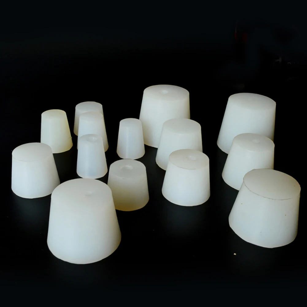 

8mm Home Brew Wine Stoppers Silicone Plug With Hole For Airlock Valve Bubbler Grade Silicone Rubber Stopper