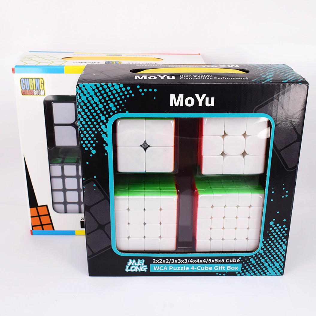 Moyu meilong 2x2x2 3x3x3 4x4x4 5x5x5 волшебный куб набор Подарочная коробка 2x2 3x3 4x4 5x5 скоростной
