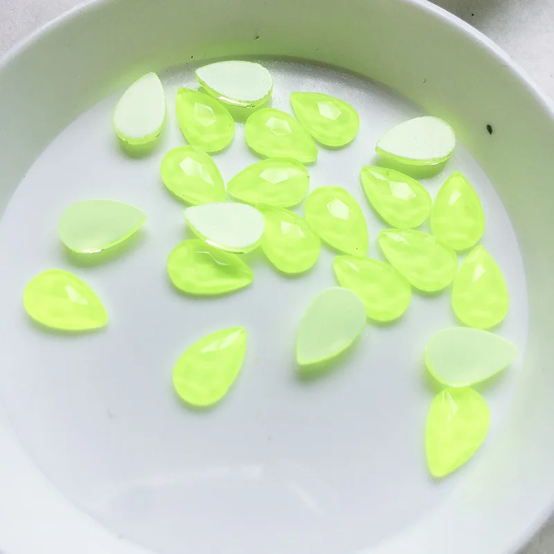 Drop Olive Флуоресцентный мокко Стразы для ногтей со стразами для дизайн ногтей стекло разные формы ювелирные изделия с бриллиантами декоративный камень для ногтей украшения для маникюра 30 шт./лот - Цвет: Drop Olive