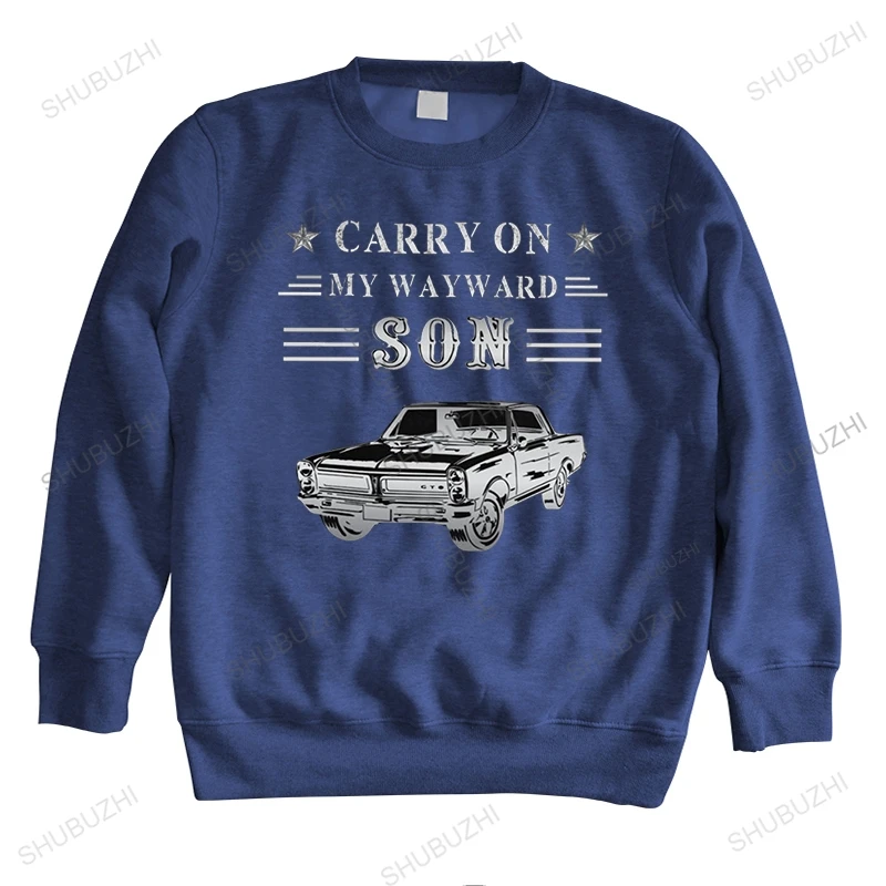 

Men Vintage Silver Classic Car Carry On My Wayward Son hoodie long sleeve Pure Cotton hoody Hunter TV Supernatural hoodies