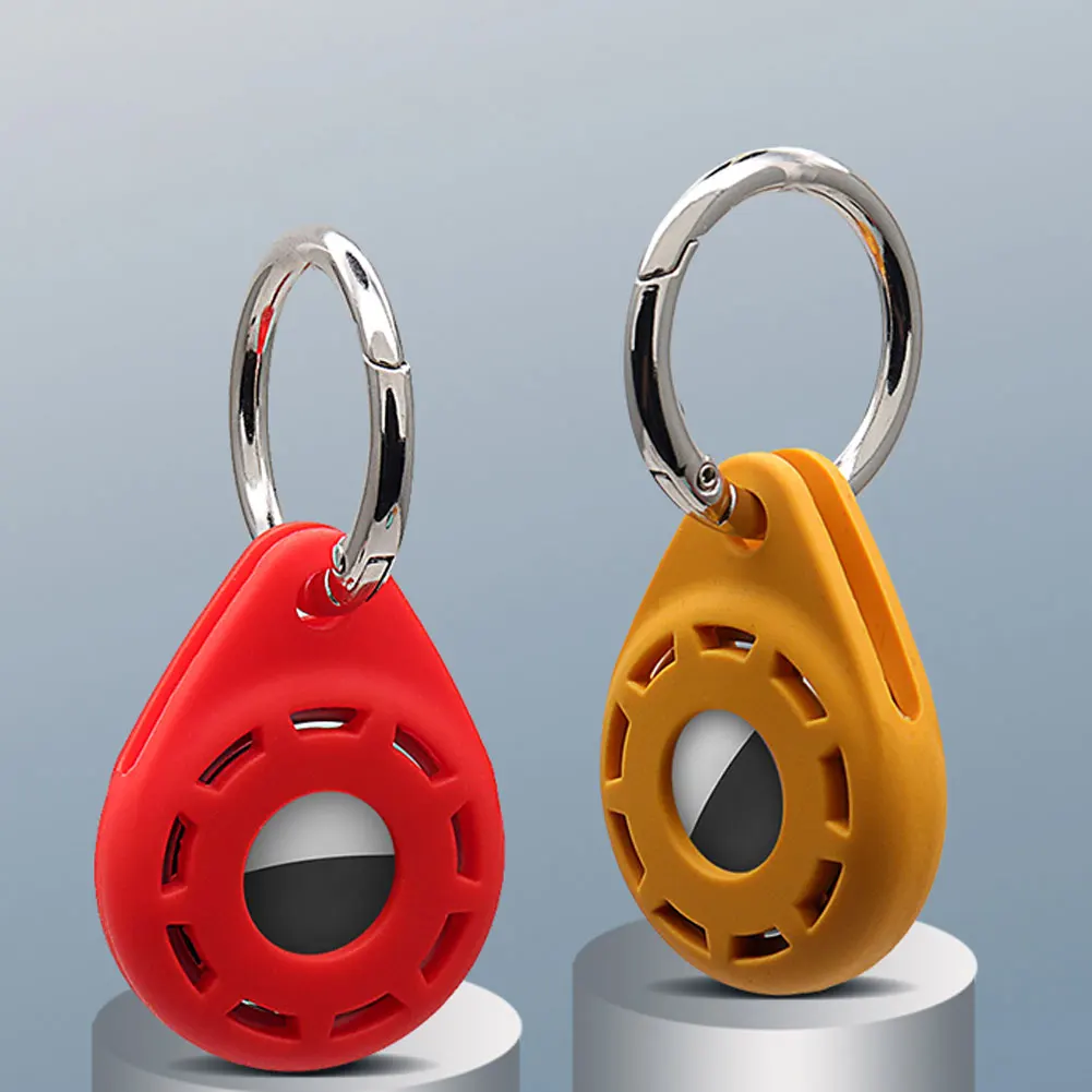 

Shockproof TPU Protective Case For AirTag Soft Silicone Skin Protective Cover For AirTags Keychain Anti-Lost Anti-Scratch Sleeve