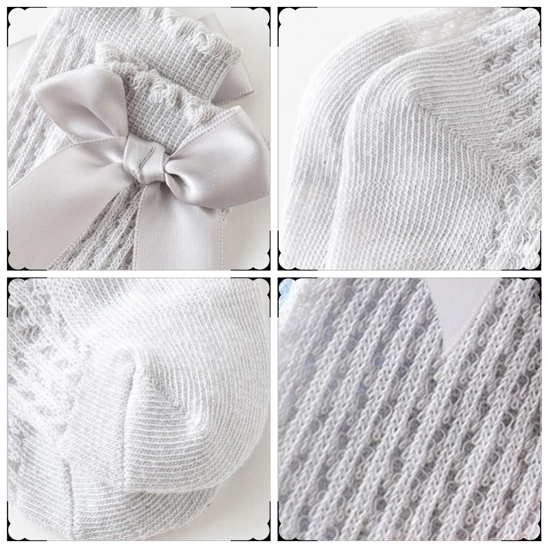 Calcetines de algod&oacute;n de estilo espa&ntilde;ol para ni&ntilde;os y ni&ntilde;as, medias largas hasta la rodilla, caladas, suaves-5
