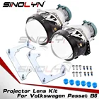 Биксеноновые линзы Sinolyn D1S D2S для фар Volkswagen Passat B6 HID Hella 3R G5, линзы прожектора, комплект для модернизации автомобильных аксессуаров