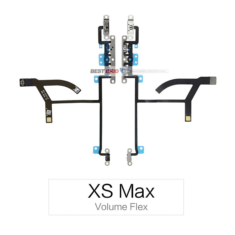 1 шт. силовой гибкий кабель для iPhone X XR XS Max переключатель громкости с металлическим кронштейном в сборе