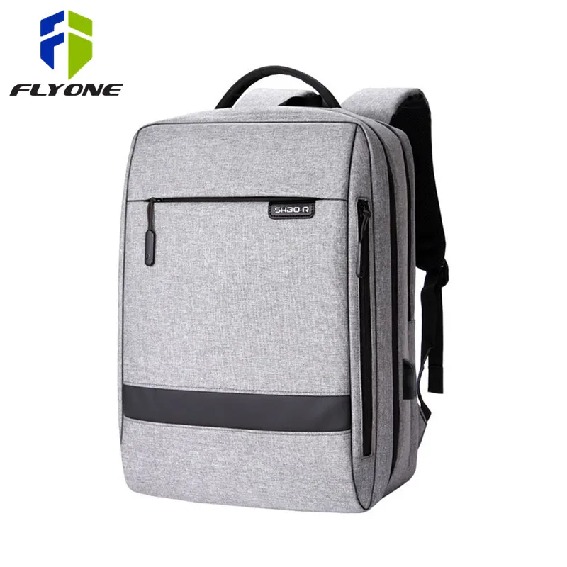 FLYONE водонепроницаемый рюкзак для путешествий мужской бизнес с зарядкой через usb