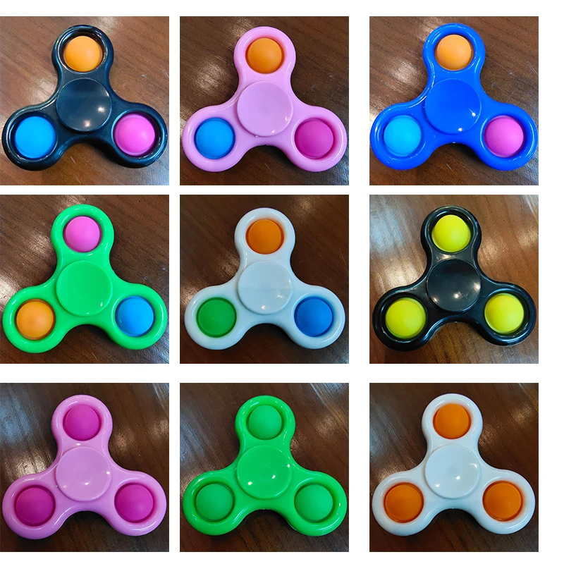 

Разноцветный Спиннер для пальцев игрушка фиджет-Спиннер с 3 Сторон, спиннинговые игрушки для снятия стресса, игрушки-антистресс