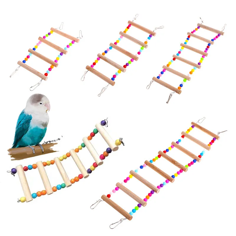 

Parrots Ladders Pets Birds Climbing Toys for Parrots Game Bird Calopsita Parakeets Accessories Stairs with Balls Agapornis Toys