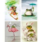 Алмазная живопись лягушка одета как кролик 5D мультфильм Новое поступление Цветная вышивка из бисера мозаика ручной работы Домашний Декор подарок N86