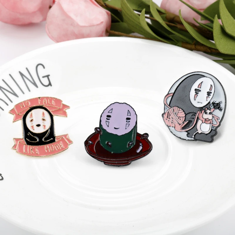 Японская Миядзаки Хаяо милая мультяшная Мужская Брошь Без лица Унесенные