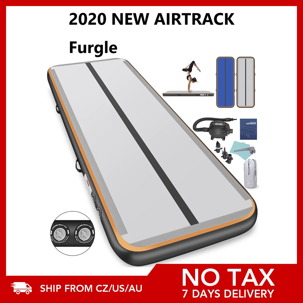 Furgle CZ/EU Stock 3/4M Airtrack Mat надувной воздушный трек Gymanstics Tumbling Mats коврики для тренировок