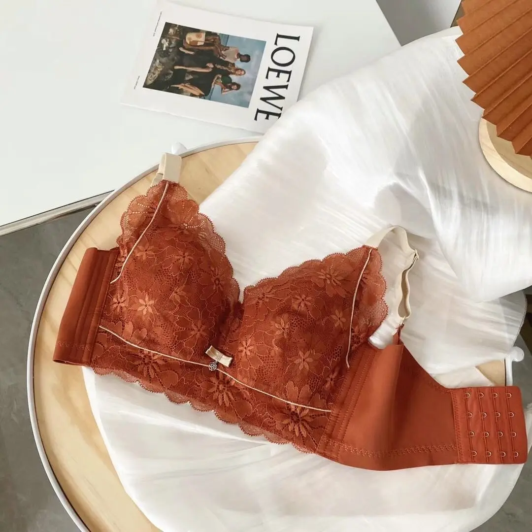 

2020 Best-Selling Large Size Sexy Lingerie Lace Gather No Rims Breathable And Comfortable Underwear