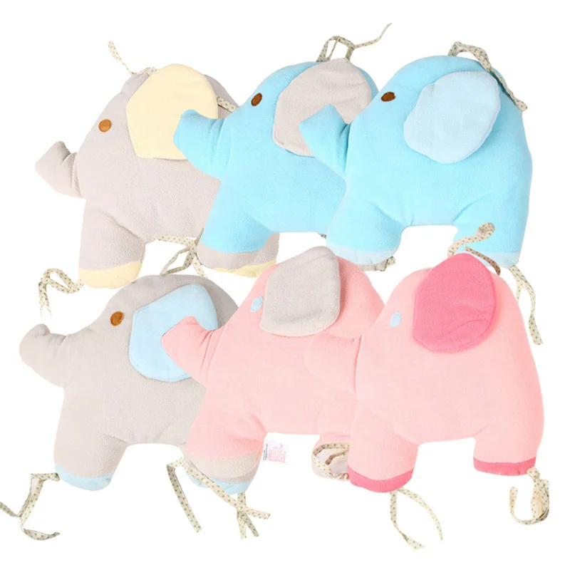 6 шт. Детские бамперы для кроватки милый слон детские защитные подушки бампер