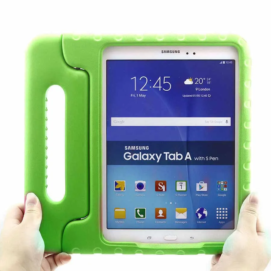 Детский ударопрочный чехол EVA для samsung GALAXY Tab A, 8,0 дюймов, T350, T351, T355, безопасный пенопластовый чехол для планшета, чехол с ручкой и подставкой