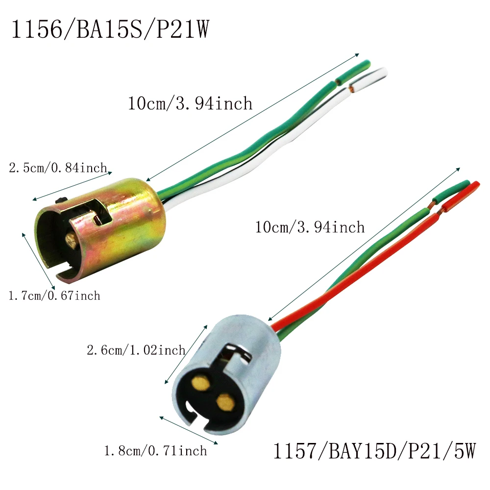 YSY 2X BA15S BA15D S25 BA9S T9 разъем для одной лампы галогенный налобный фонарь отрезок