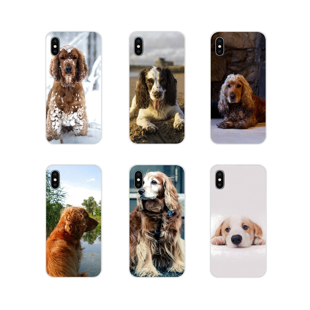 Кокер спаниель щенок для huawei G7 G8 P7 P8 P9 P10 P20 P30 Lite Mini Pro P Smart Plus 2017 2018 2019 мягкий