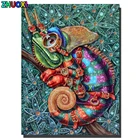 5D алмазная живопись, цветная картина-хамелеон, картина по номерам для взрослых, вышивка крестиком, алмазная вышивка