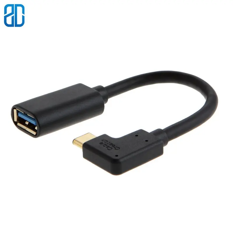 Адаптер с USB 3 0 на 90 градусов переходник C папа мама OTG совместим MacBook Pro Samsung Note