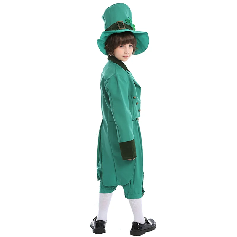 Костюм для мальчиков Leprechaun День Святого Патрика Хэллоуин Ирландия парад