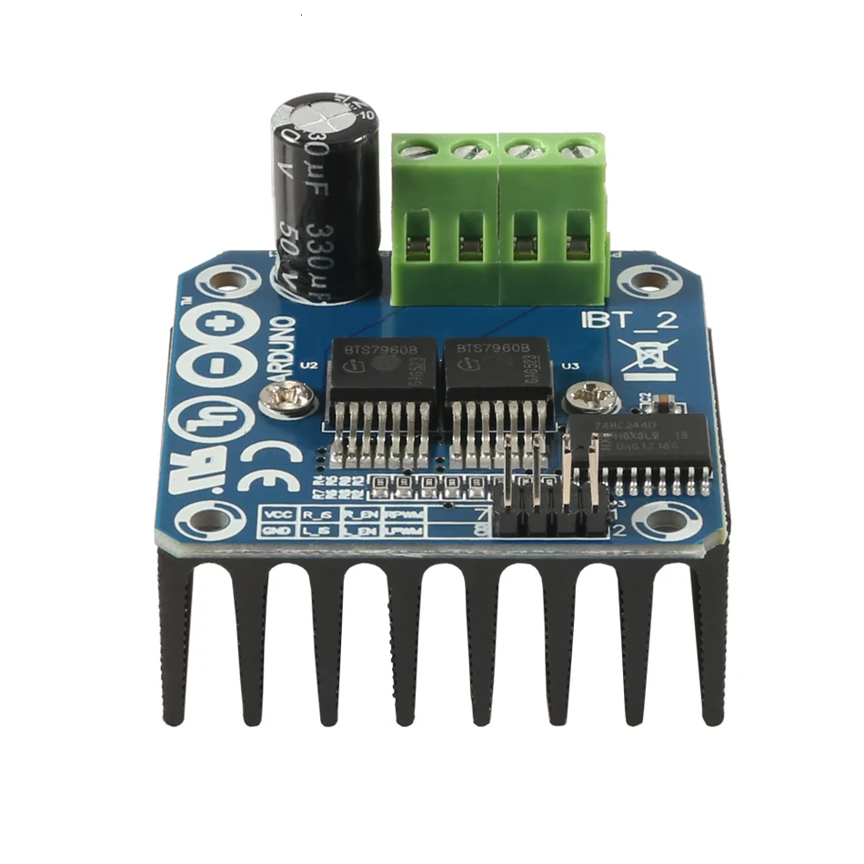 Новый модуль драйвера двигателя высокой мощности Double Bts7960 43a H-bridge/smart Car/ |
