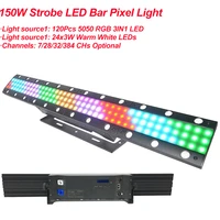 led disco lights150w strobe led bar pixel light party christmas party ktv bar light strobe stage light wall washer spotlight