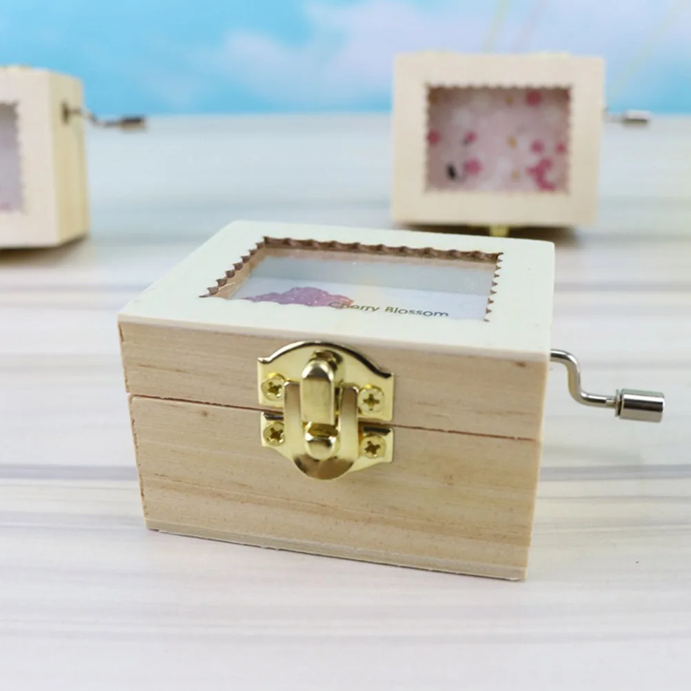 1 шт. ручная музыкальная шкатулка деревянные поделки креативная декоративная