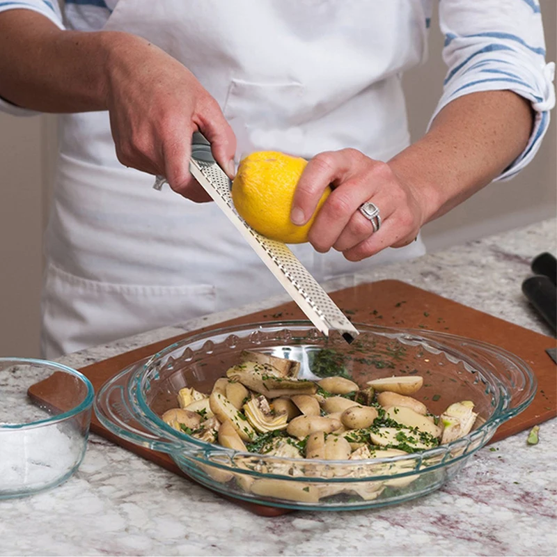 Цитрусовый лимон Zester Терка пластиковая крышка измельчитель шоколада фруктов