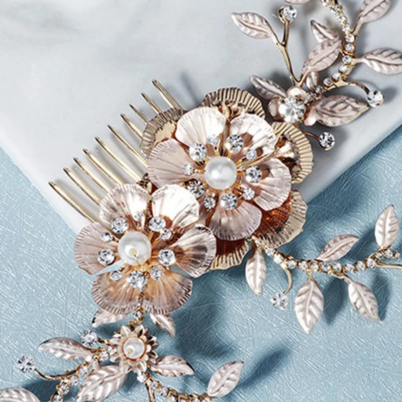 Свадебные заколки для волос с жемчужинами и кристаллами|Украшения волос| |