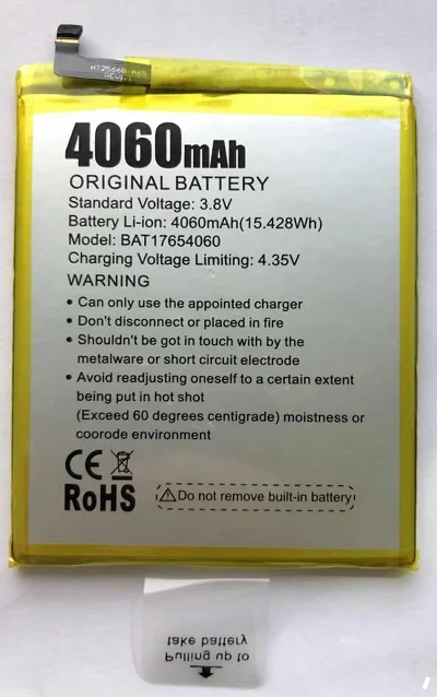 Оригинальный новый аккумулятор Doogee Mix 2 4060 мАч Полимерные литий-ионные