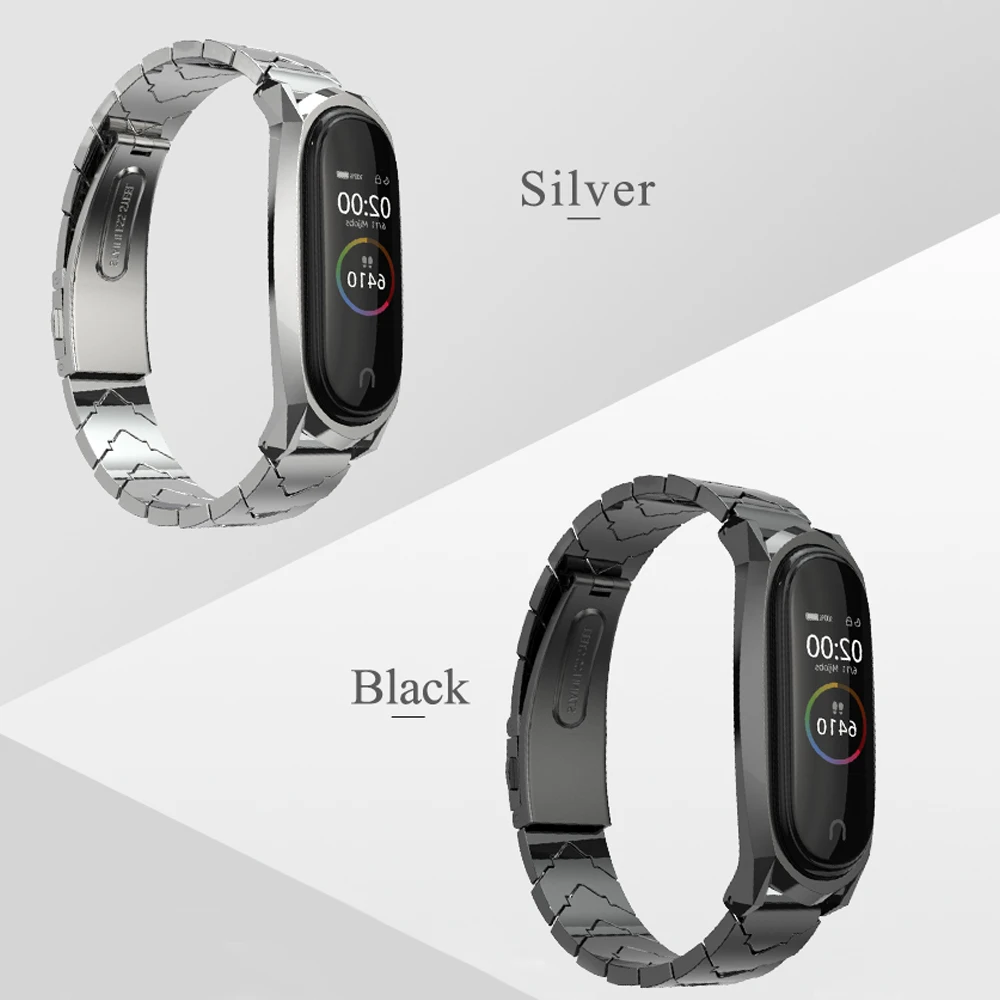 Mi jobs mi Band 4 металлический ремешок для Xiaomi mi Band 4 NFC Global Безвинтовой браслет из нержавеющей стали ремешок mi band 3 замена браслета